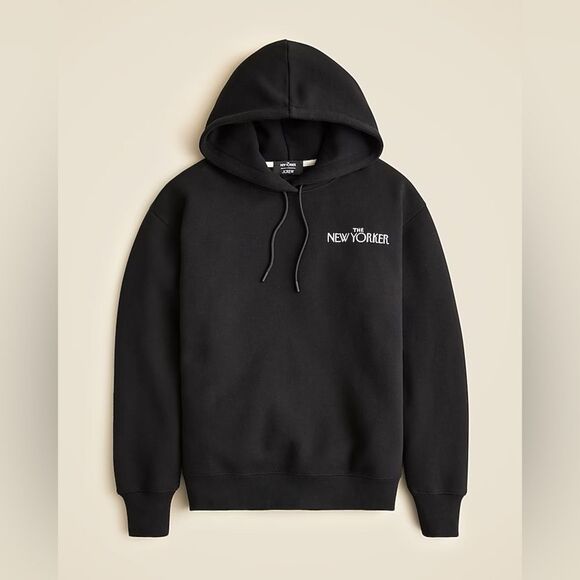 NWT J CREW x The New Yorker Limited-edition relaxed hoodie in heritage fleece - Picture 3 of 7
